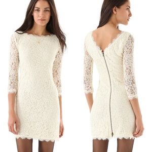 White Diane Von Furstenberg Zarita Dress